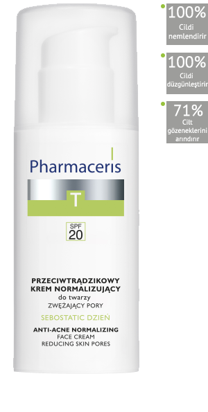 Pharmaceris Sebostatic Anti Acne Cream SPF 20 50 ml - Akne ve Parlama Karşıtı Dengeleyici Gündüz Yüz Kremi