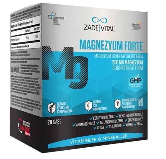 Zade Vital Magnezyum Forte 20 Saşe