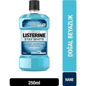 Listerine Stay White Serinletici Nane 250 ml Gargara