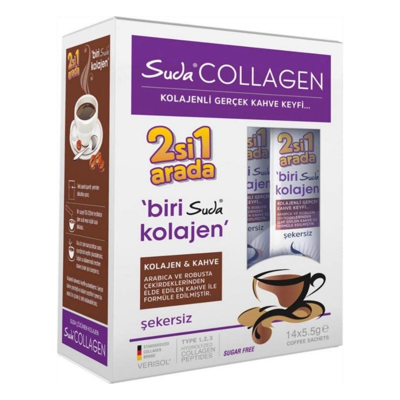 Suda Collagen 2'si 1 Arada Kahve Kolajen