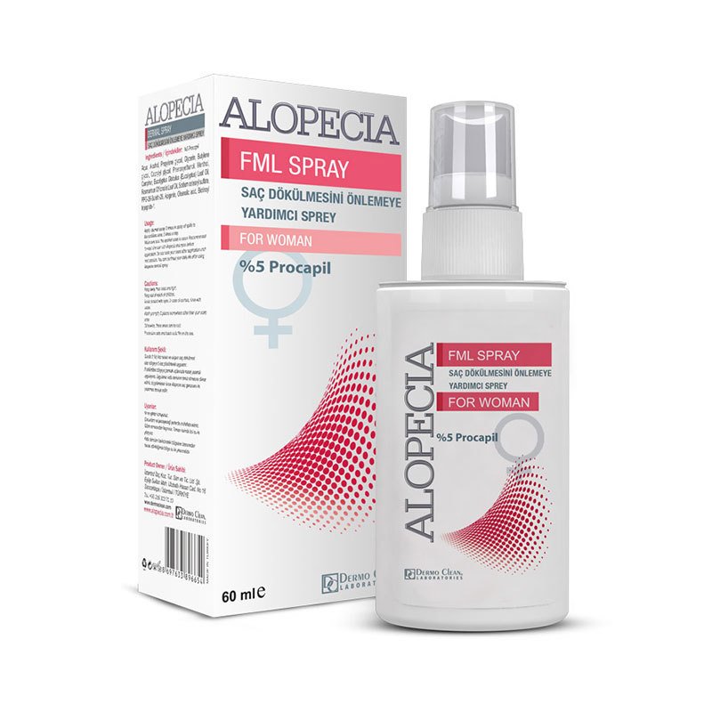 Alopecia Saç Dökülmesini Önlemeye Yardımcı Sprey Kadınlar İçin 60 Ml