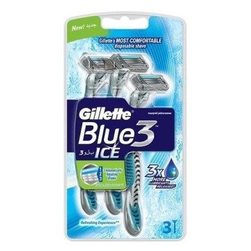 Gillette Blue3 Ice Kullan-At Traş Bıçağı 3'lü