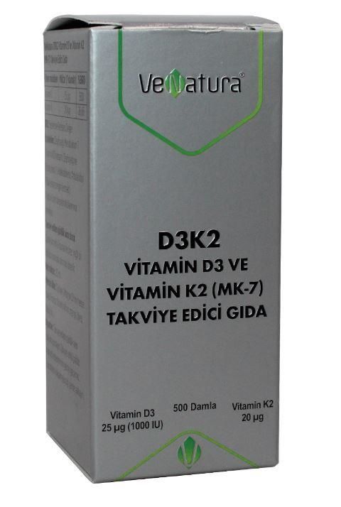 Venatura D3K2 (MK-7) Damla 20 ml