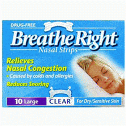Breathe Right burun Bandı - Large Şeffaf 10'lu