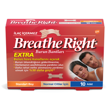 Breathe Right Extra Standart Boy 10 Adet Burun Bandı