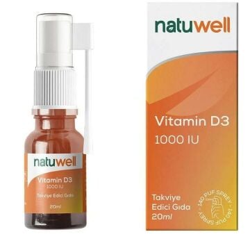 Natuwell Vitamin D3 1000 IU Sprey 20 ml