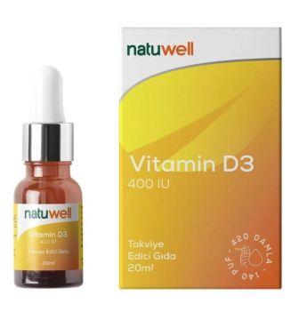 Natuwell Vitamin D3 400 IU Damla 20 ml