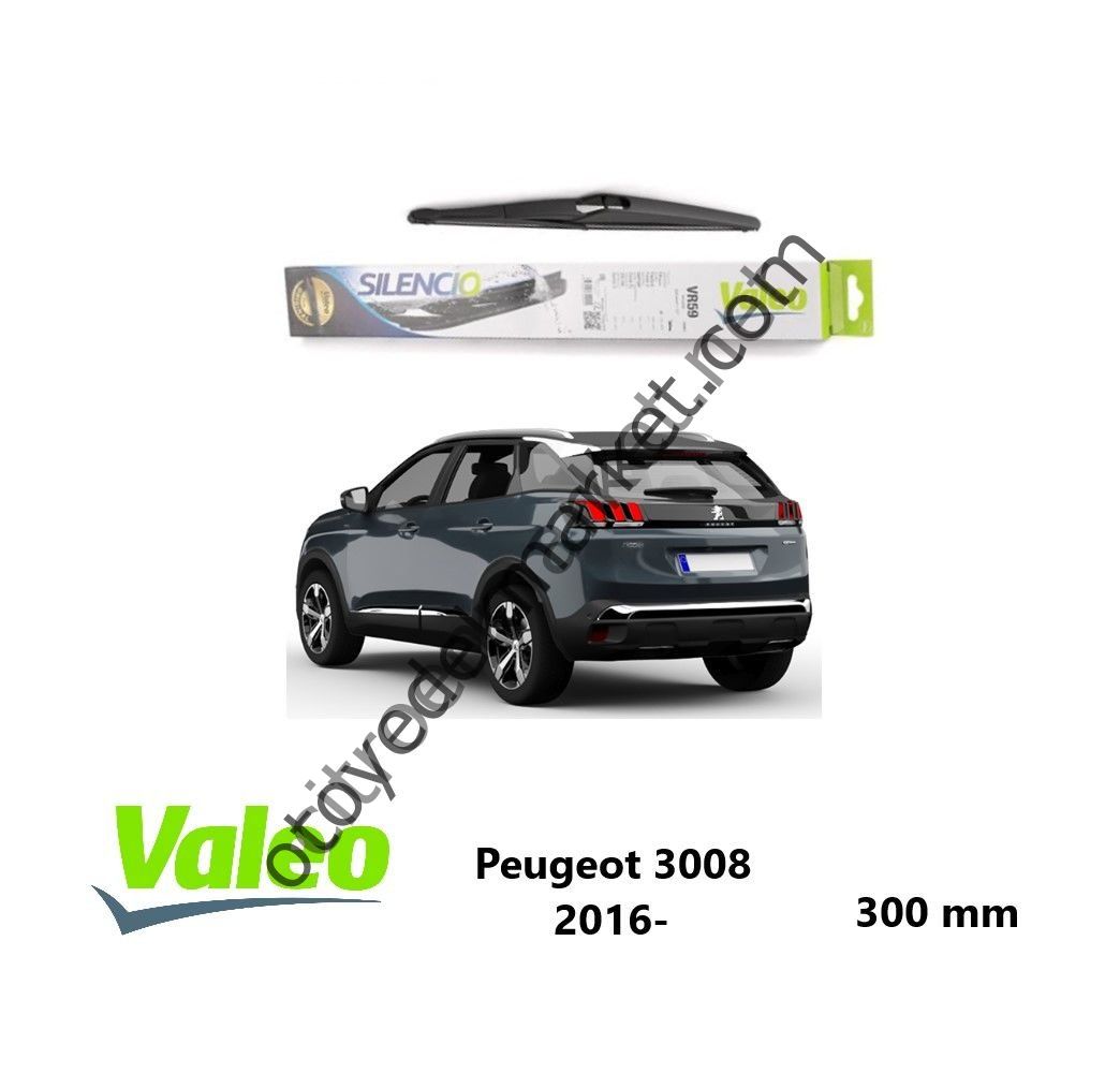 Peugeot 3008 (2016-2024) Arka Cam Silecek Süpürgesi (Valeo)
