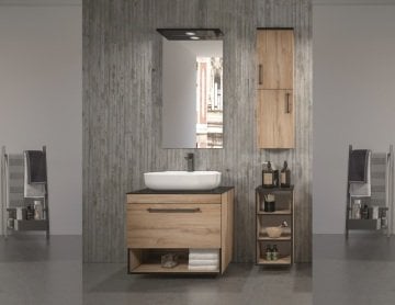 Orka Knidos 70 Banyo Dolabı Legnano ( Boy Dolapları Hariçtir )