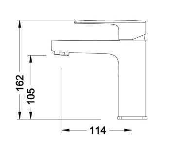 Orka Zeugma Lavabo Bataryası ZGM 1570 B Siyah