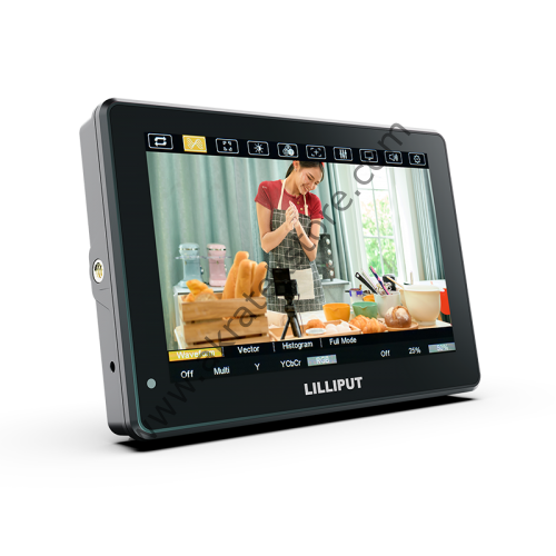 HT7S 7'' 2000 NIT 3G-SDI Kamera üstü dokunmatik Monitör