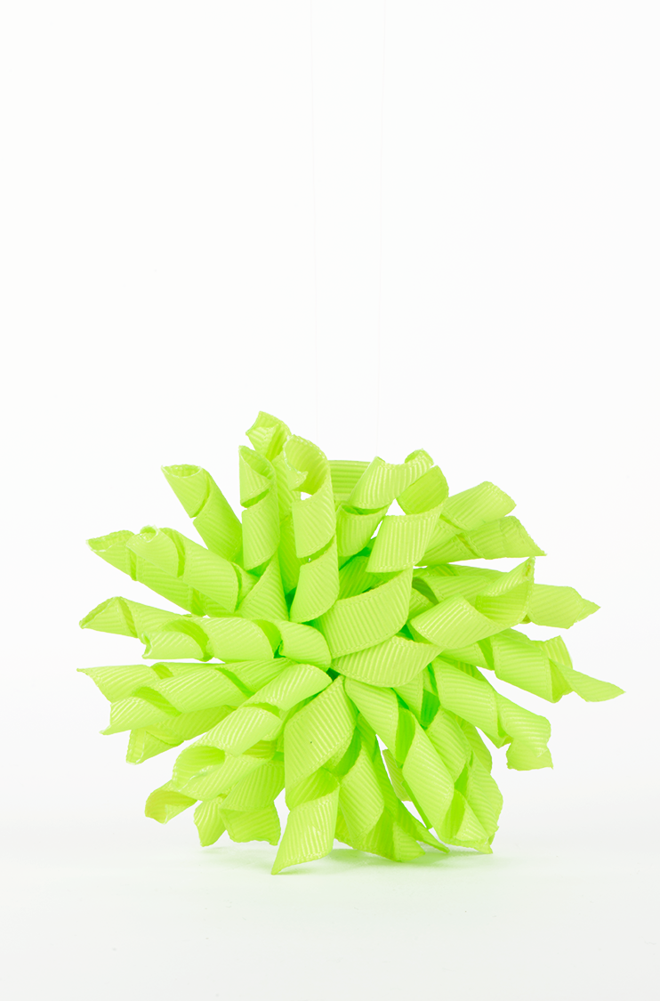 Neon yeşili, klipsli saç tokası