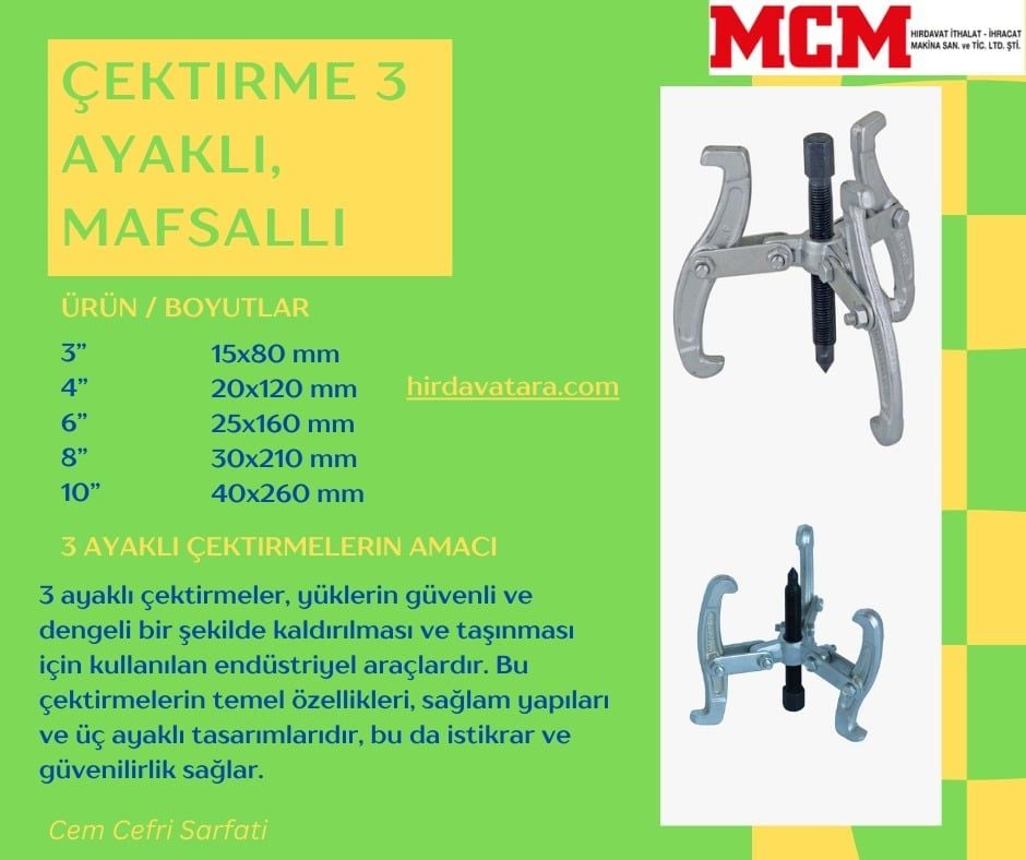 3 Ayaklı Çektirmeler: Stabilite ve Güvenin Mükemmel Birleşimi