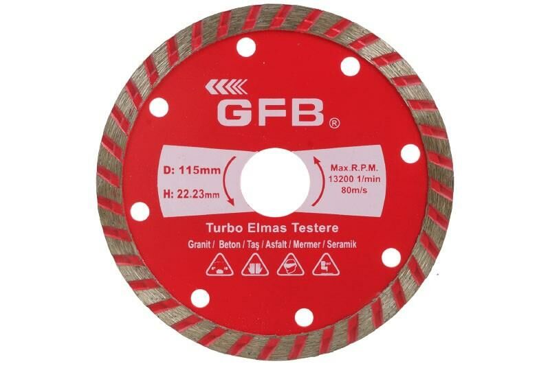 GFB Turbo Elmas Mermer Granit Kesici 180mm
