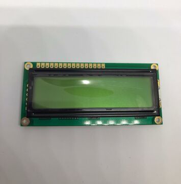 2X16 Lcd Ekran Yeşil PIN USTTE SOL BACKLIGHT ACM1602K-FL-YBH-GN