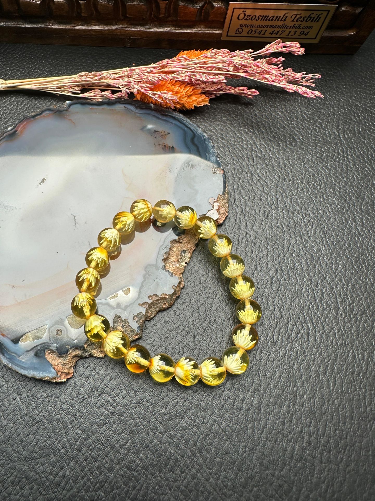 Damla Kehribar Bileklik