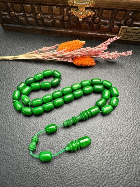 Yeşil Renk Kapsül Model Katalin Tesbih