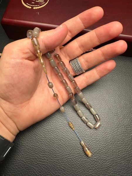 Kapsül Model Lila Renk Hareli Eski Alman Katalin Tesbih