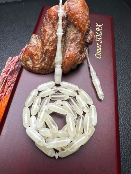 Serdar Aydın Usta İşçiliği Tek Kaya  Damla Kehribar Tesbih