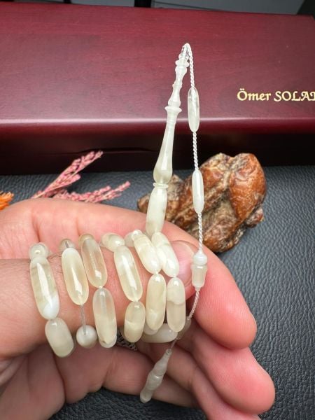 Serdar Aydın Usta İşçiliği Tek Kaya  Damla Kehribar Tesbih