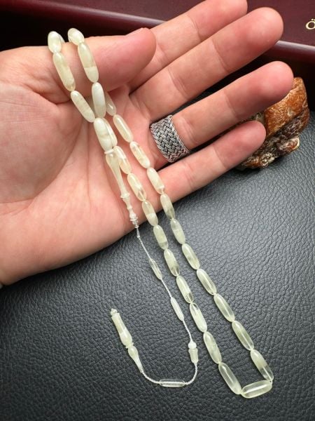 Serdar Aydın Usta İşçiliği Tek Kaya  Damla Kehribar Tesbih