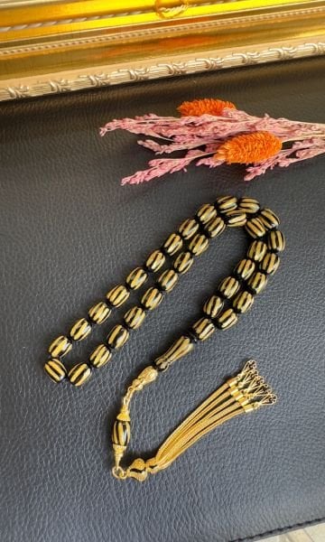 Yakup Kara Usta İşi Çubuk Sıkma Kehribar Tesbih