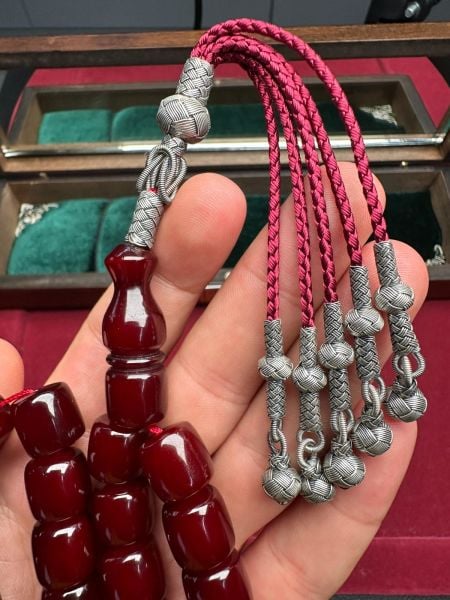 Kapsül Model Osmanlı Sıkma Kehribar Tesbih