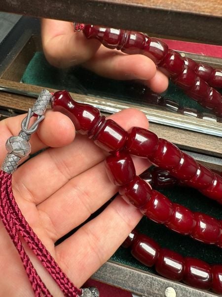 Kapsül Model Osmanlı Sıkma Kehribar Tesbih