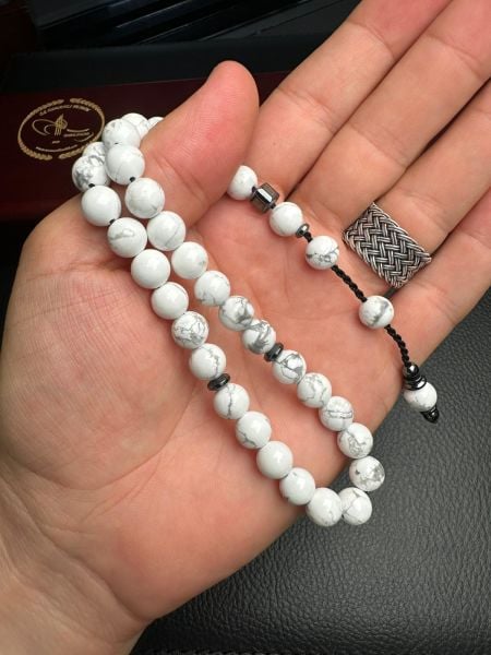 Küre Model  Hematit Dizayn Havlit Doğal Taş Tesbih