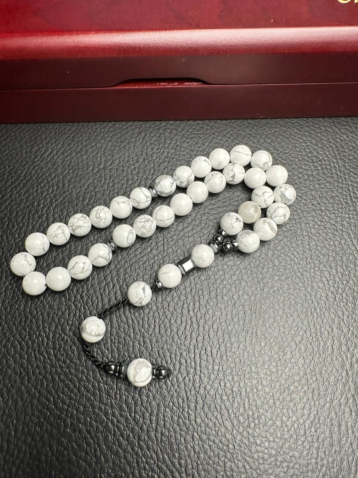 Küre Model  Hematit Dizayn Havlit Doğal Taş Tesbih