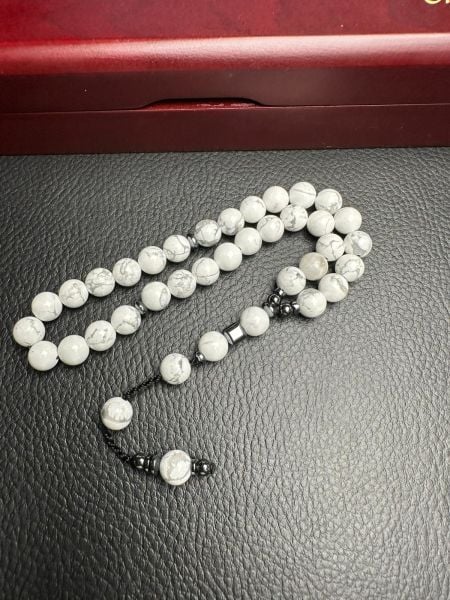 Küre Model  Hematit Dizayn Havlit Doğal Taş Tesbih