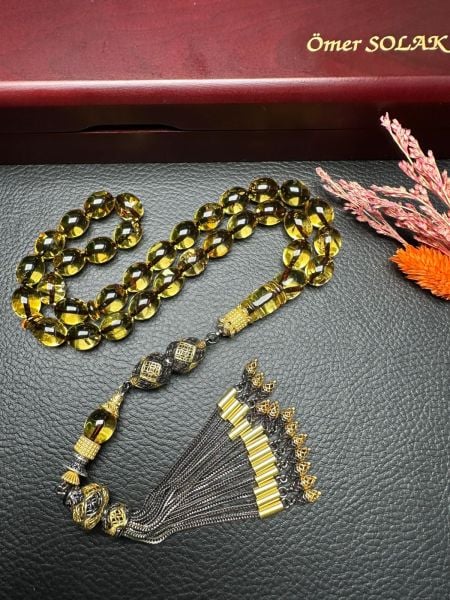 Rus Kaya Damla Kehribar Tesbih