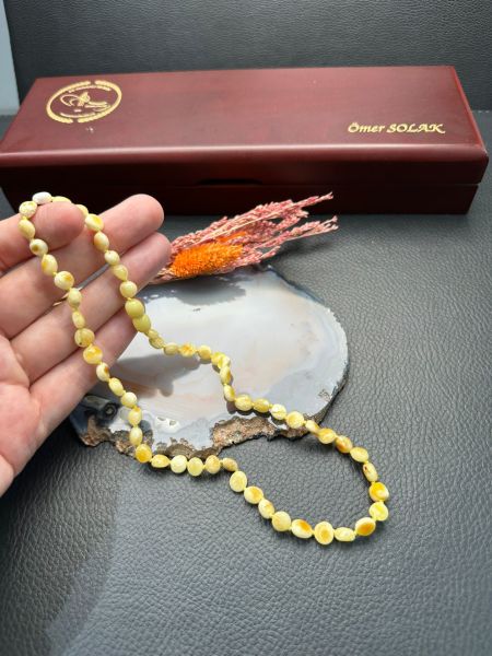 Damla Kehribar Çocuk Kolye