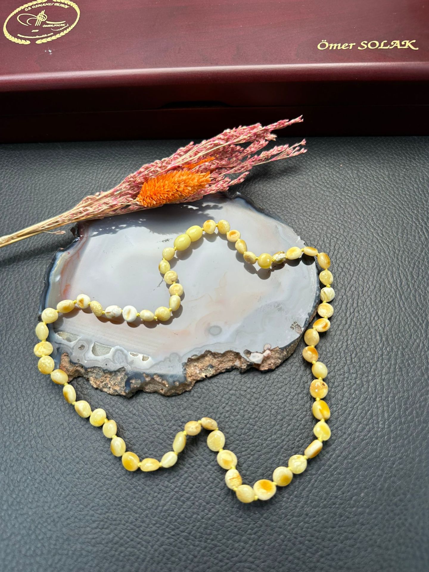 Damla Kehribar Çocuk Kolye