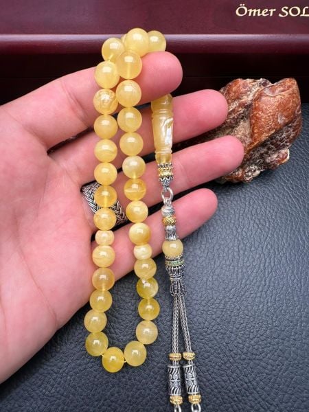 Rus Kaya Damla Kehribar Tesbih