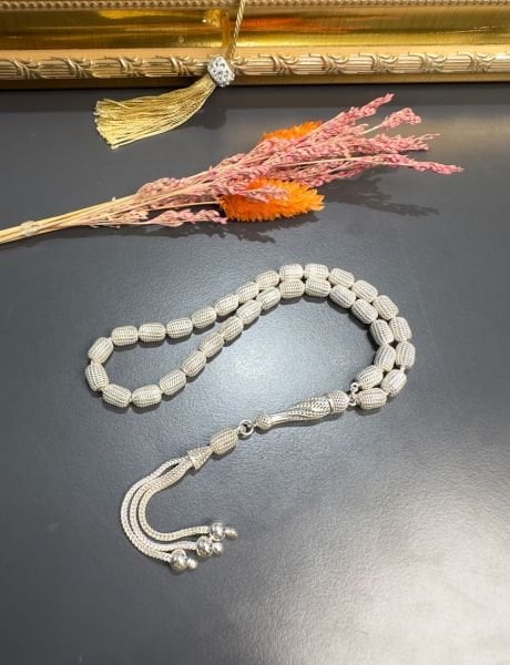 Kapsül Model Gümüş Tesbih