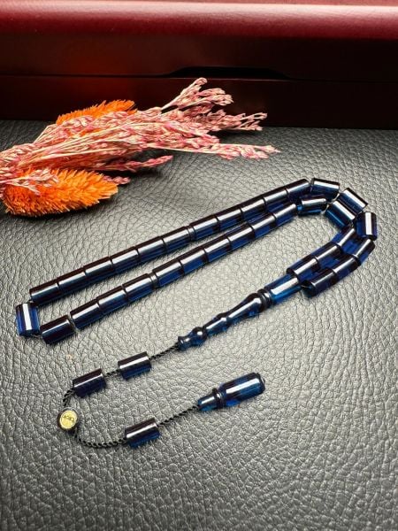 Küçük Boy Kesme  Model  Ateş Kehribar Tesbih