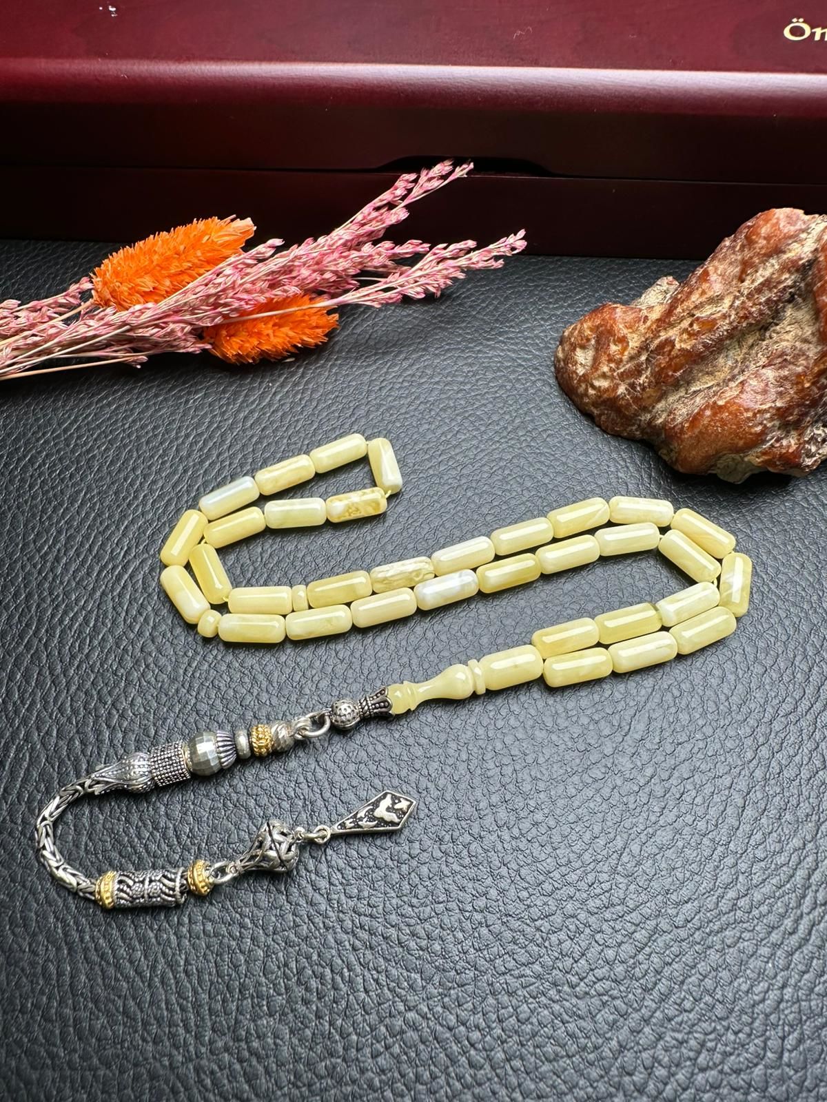 Rus Kaya Damla Kehribar Tesbih