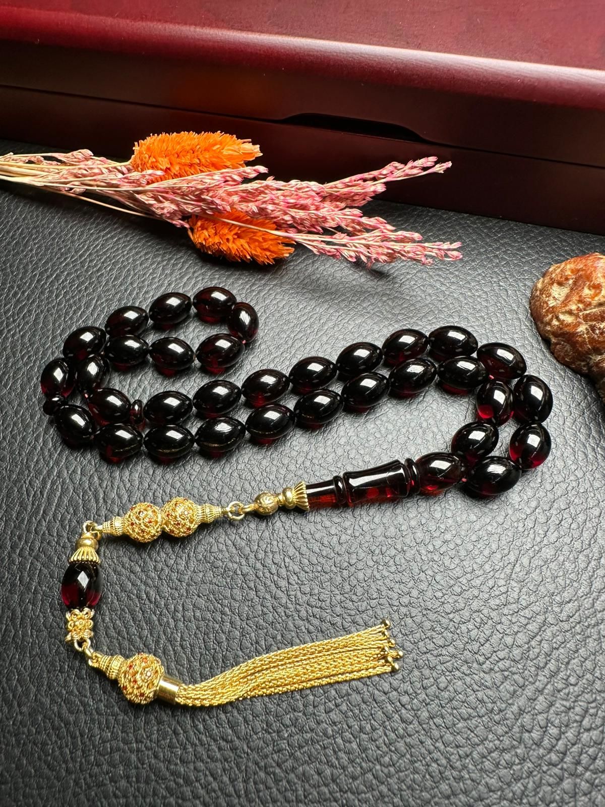 Rus Kaya Damla Kehribar Tesbih