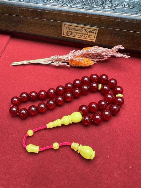 Osmanlı Benzetme Küre Model Sıkma Kehribar Tesbih