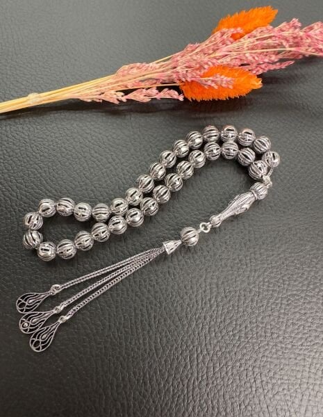 Ayyıldız Tasarım Küre Model Gümüş Tesbih