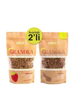 2'li Granola - Çilek Chia 360G - Yer Fıstığı 360G