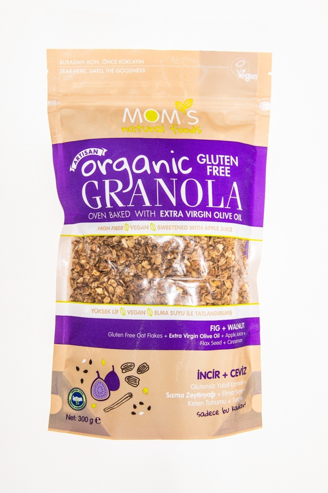 Organic Gluten-free Fig & Walnut Granola 300g