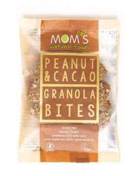 Gluten-free Peanut & Cacao Granola Bites