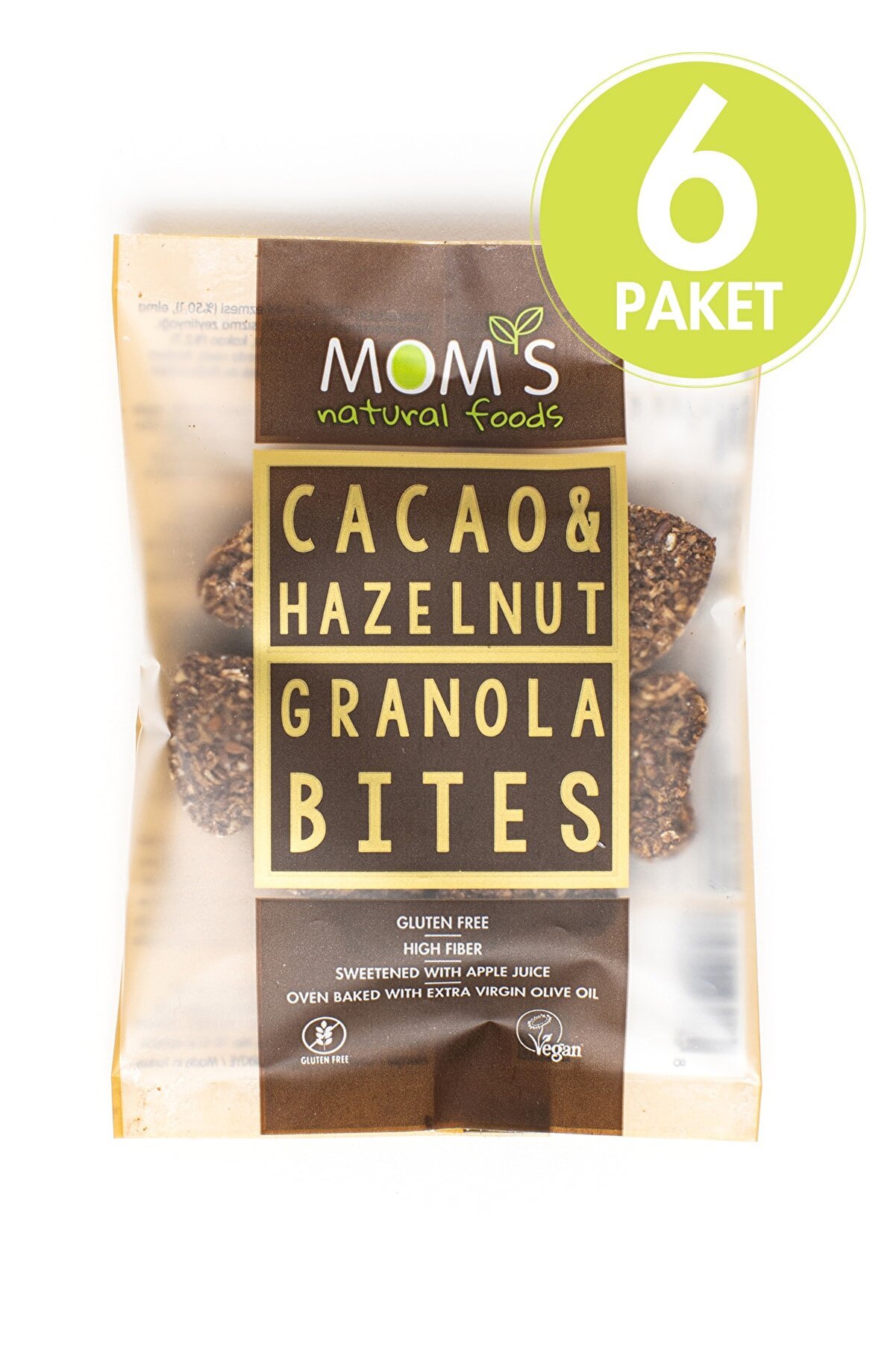 Glutensiz Granola Bites Kakao & Fındık 40g X 6 Adet