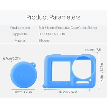 Ulanzi OA-3 Dji Osmo Action Silikon Kılıf Mavi