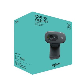 Logitech C270 SIYAH HD Webcam 960-001063 V-U0018