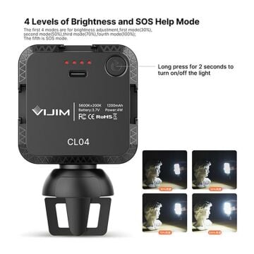 Vijim CL04 Conference Light Kit with Clip for Phon