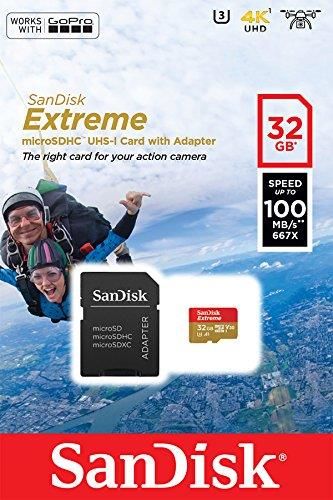 Sandisk Extreme 32GB 100mb/s MicroSDHC Hafıza Kartı