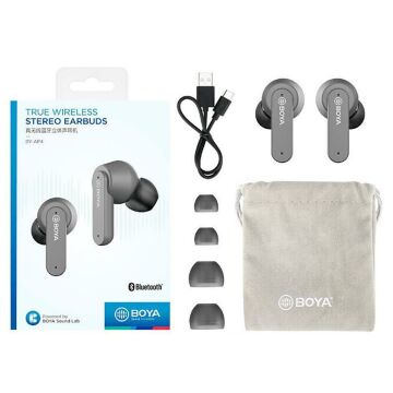 Boya BY-AP4 Kablosuz Bluetooth Kulaklık Gri
